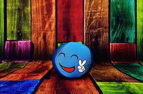 Smiley Funny Blue