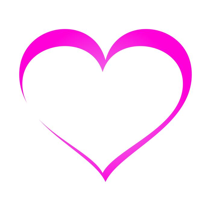 heart pink bright
