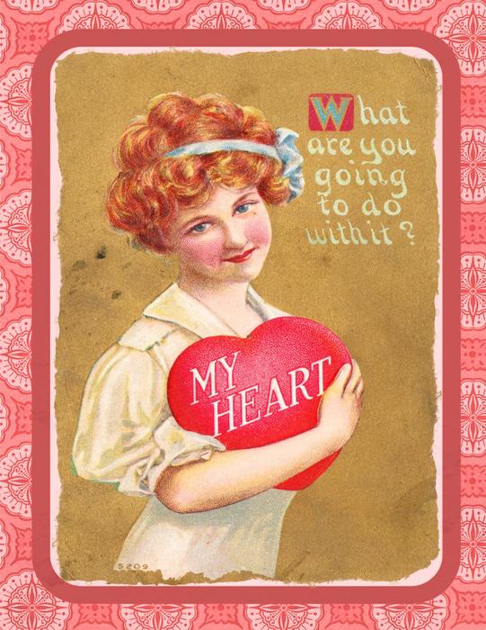 valentine vintage love heart box