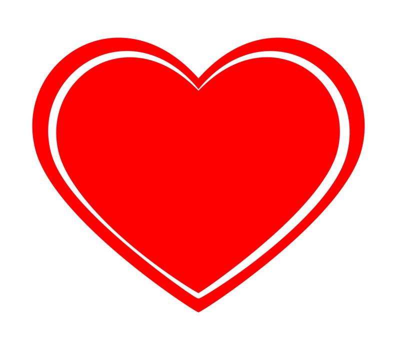 clipart of heart red element