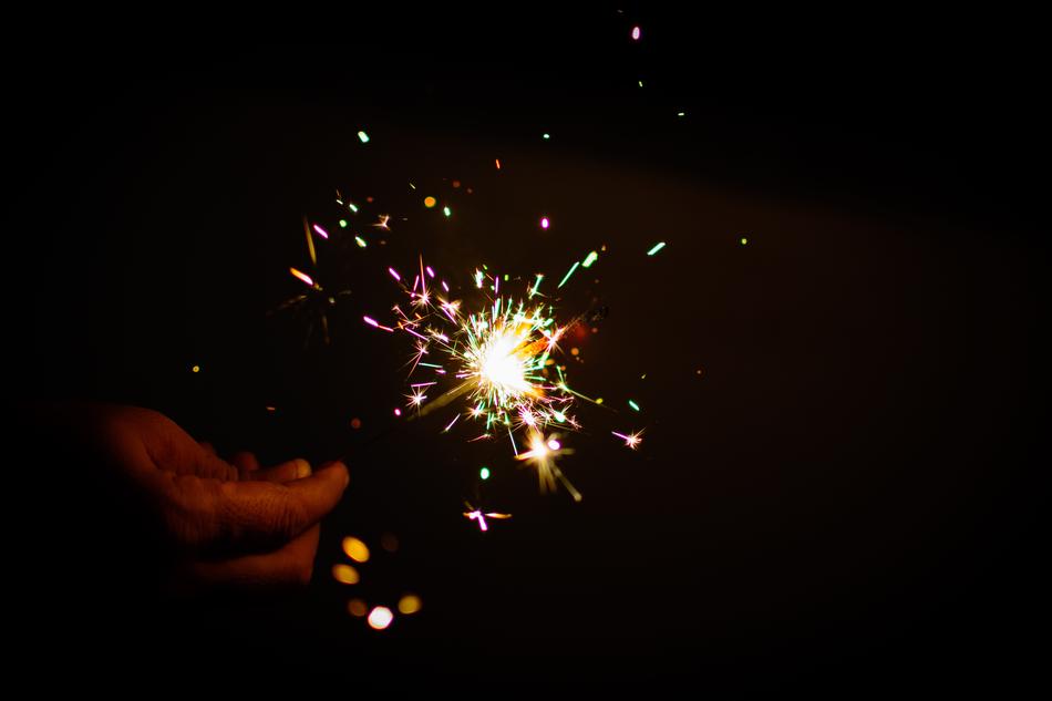 Sparkler Fireworks Colors