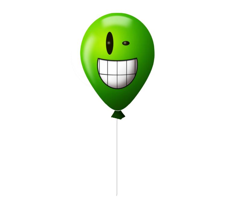 emoticon balloon crazy foolish
