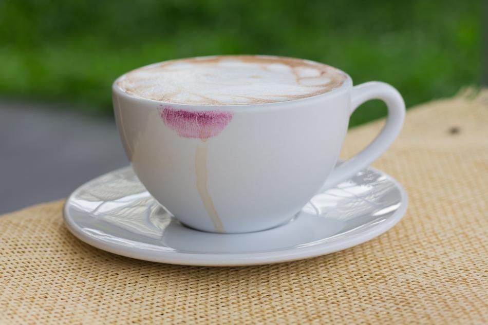 Cappuccino Beverage cup In The Morning