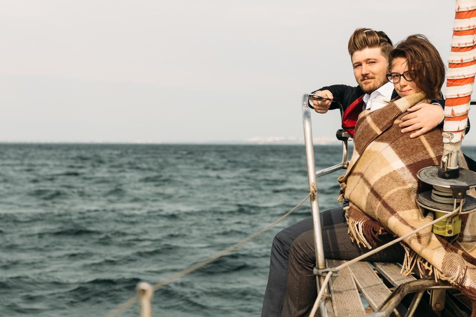 On A Yacht Sweethearts Kiss