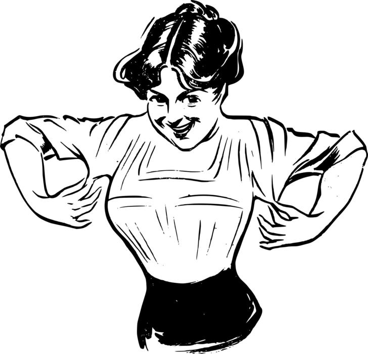 dress face lady pinch people