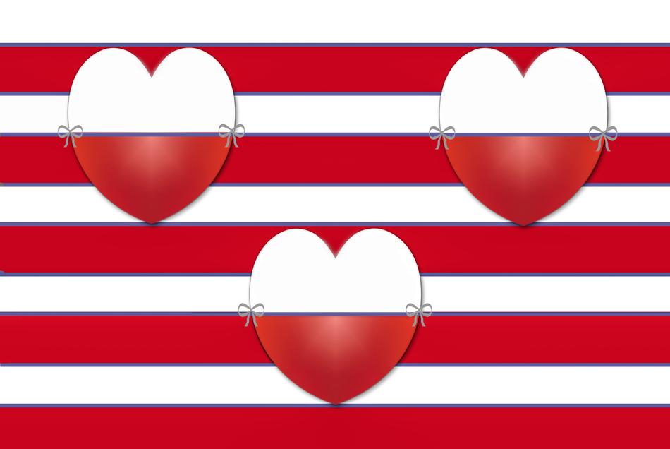 stripes heart background