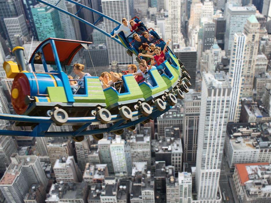 roller coaster new york very high