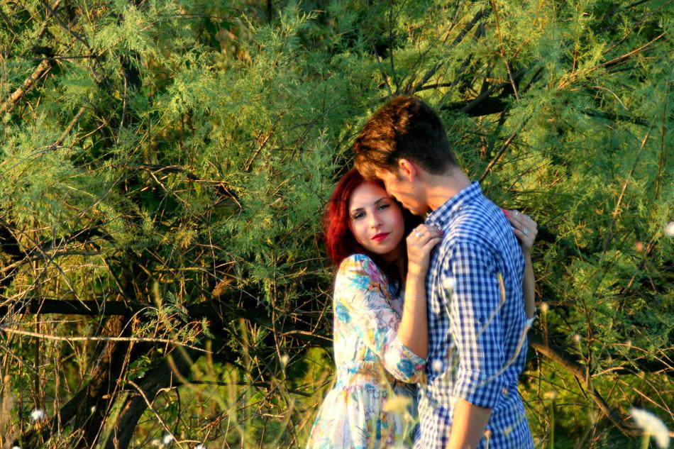 Boy Girl Love couple in park
