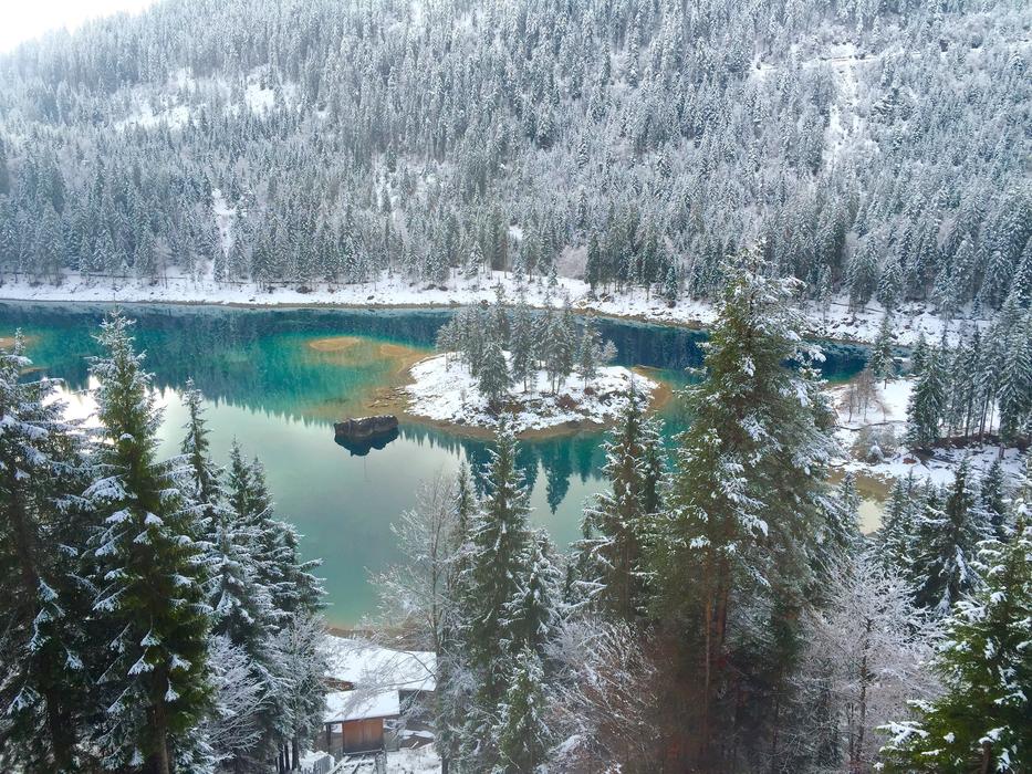 Lake Loved Frozen Blue With