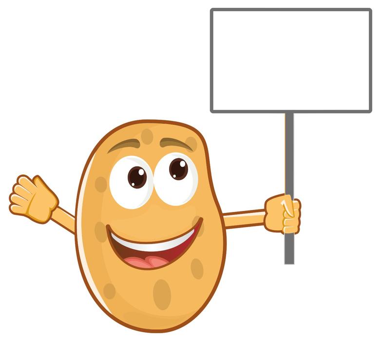 anthropomorphic potato boy