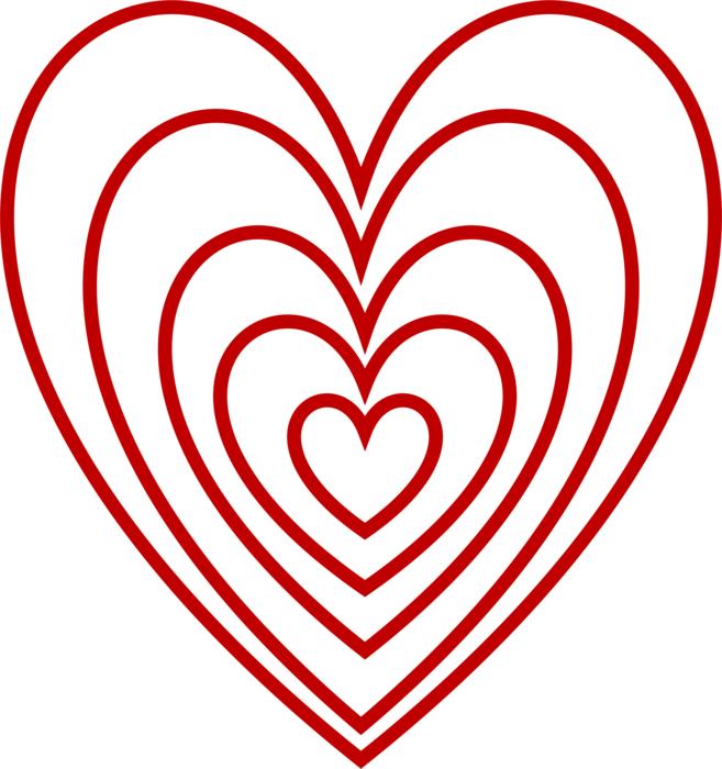 valentine heart love embedded red