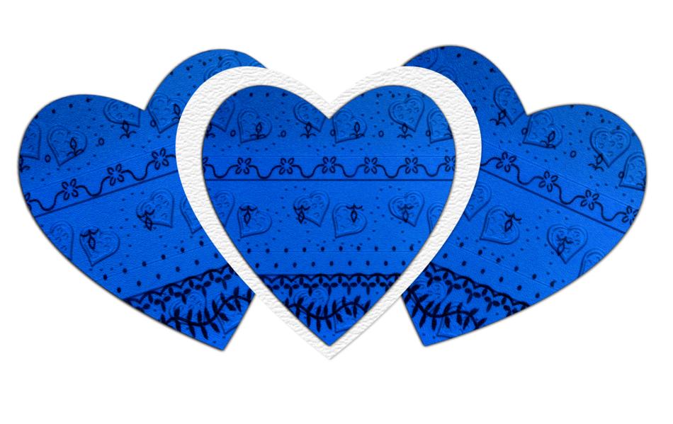 hearts love blue valentine in love