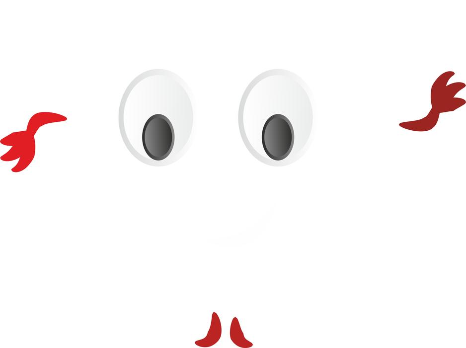 funny image on a white background