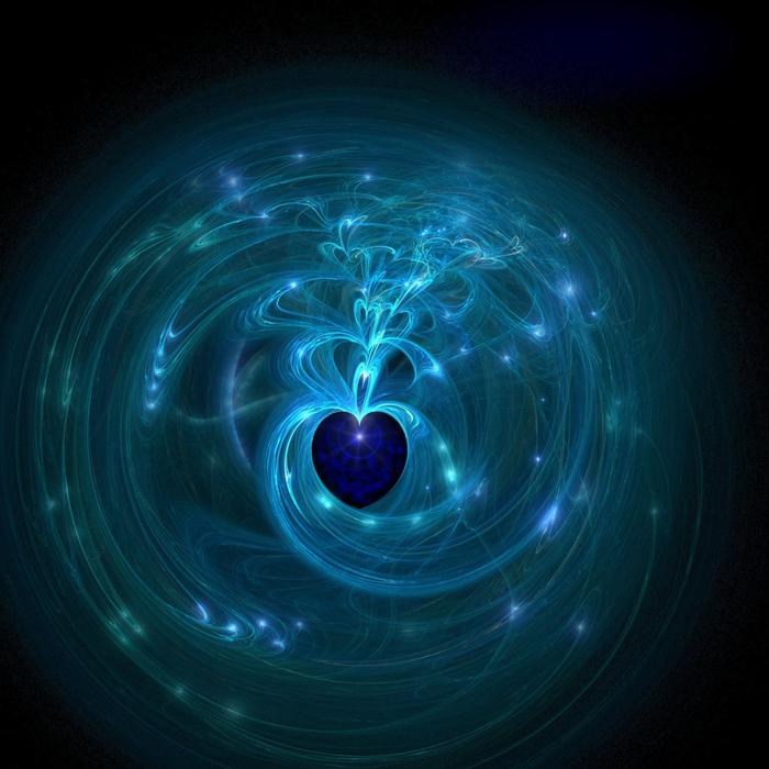 background texture blue heart