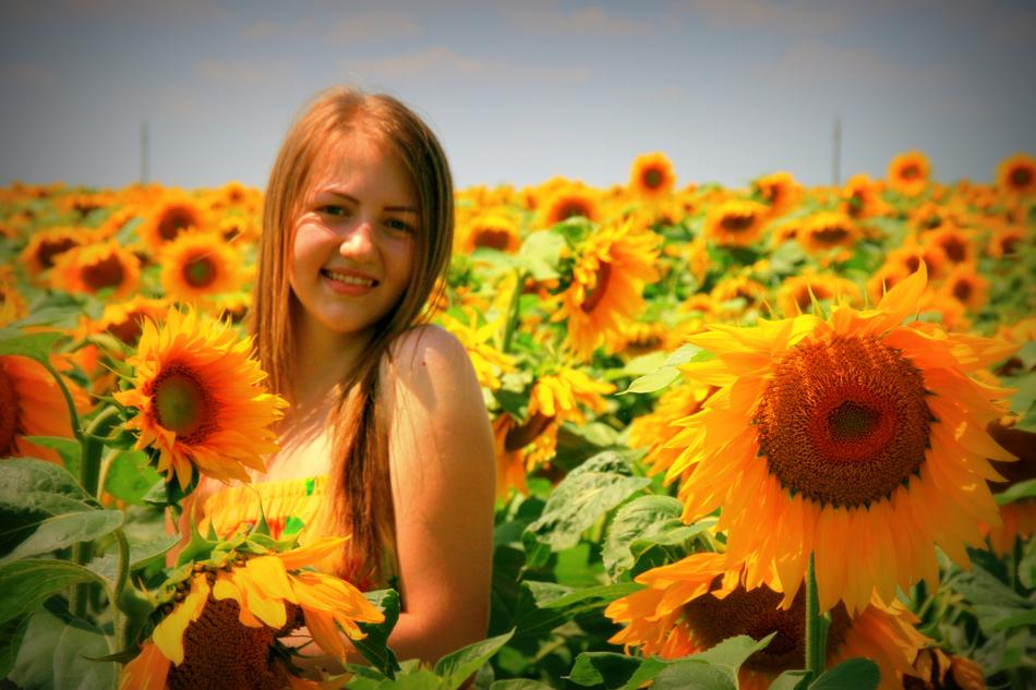 Sunflower Girl Yellow