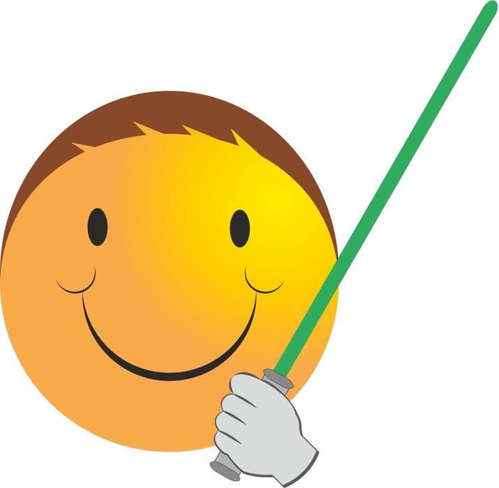 smiley jedi luke skywalker power