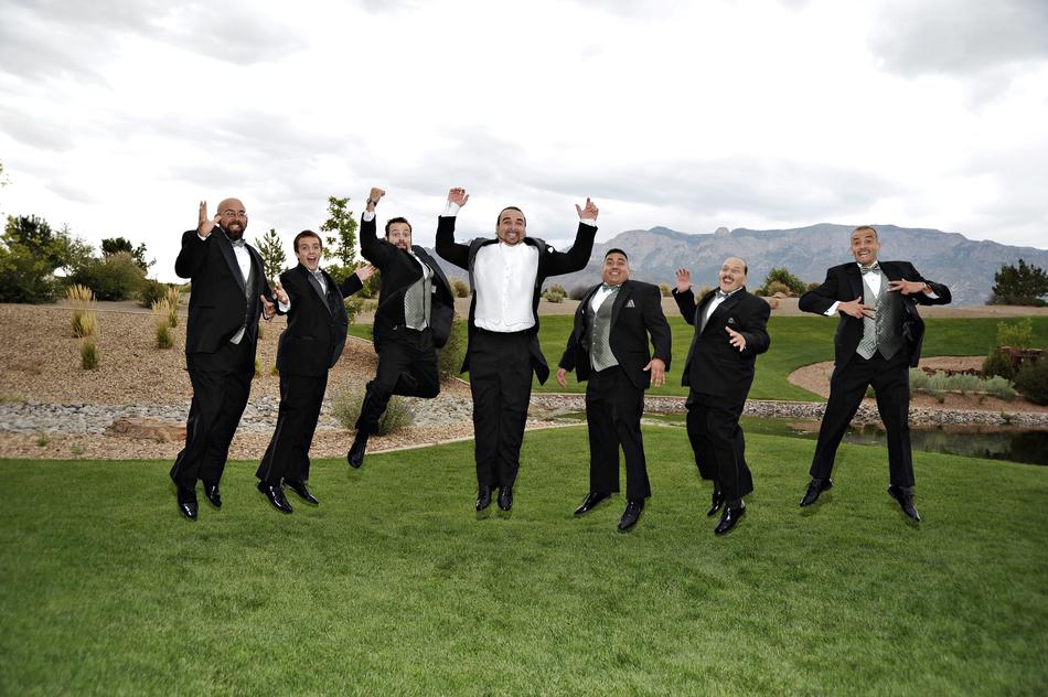 Groom Jump Wedding