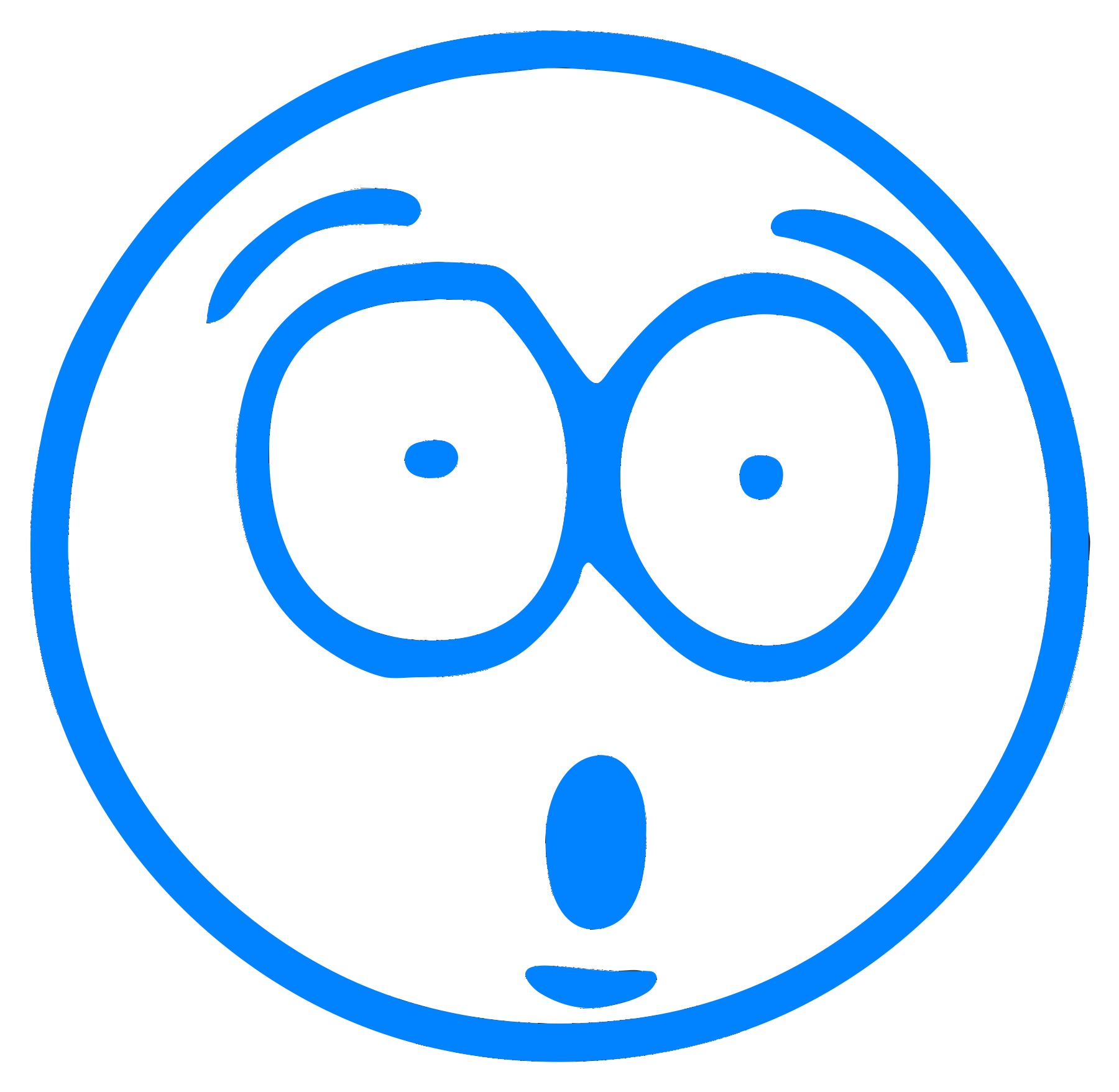 Blue cartoon cartoon smiley smiley free image download