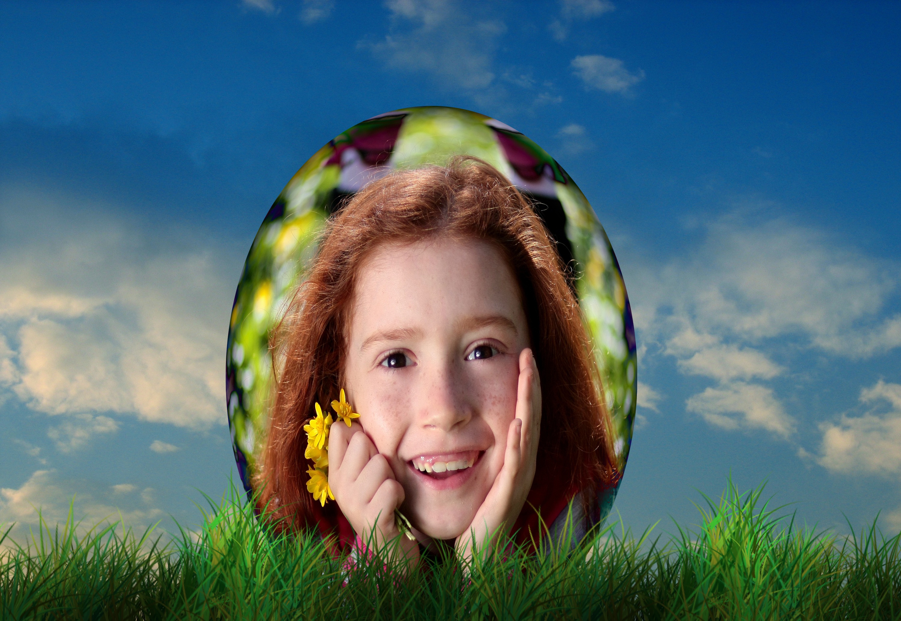 Easter Egg Easter Egg Child Girl Free Image Download