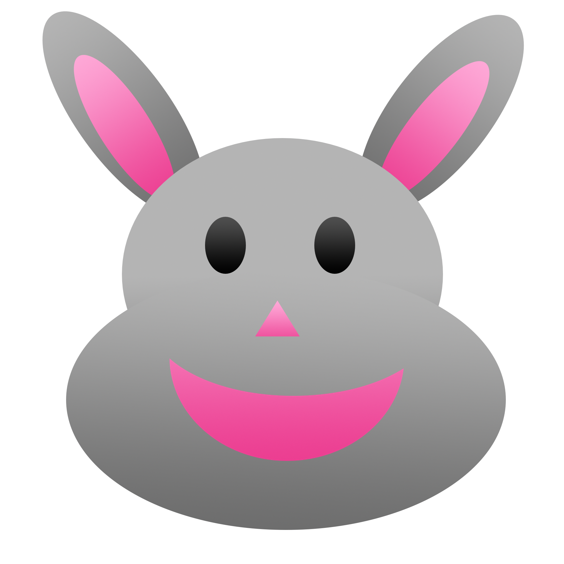 Bunny gray grey rabbit cute free image download