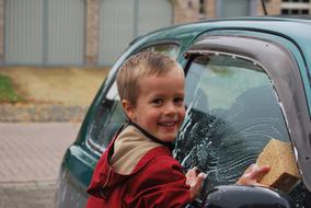 Boy Car washing