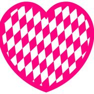 pattern heart diamond love pink