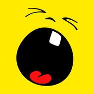 smiley emoticon funny scream