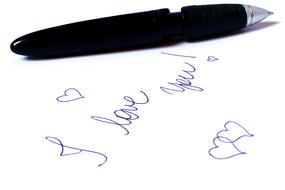 Declaration Of Love writing