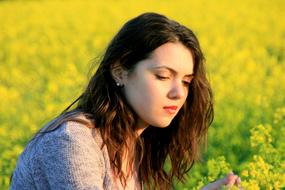 Girl Portrait Flowers