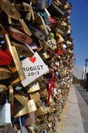 Love Key Locks on bridge