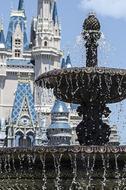 Fountain in Disney World Magic kingdom