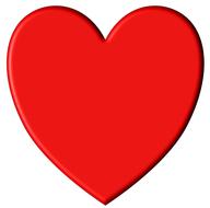 icon shape symbol red love heart