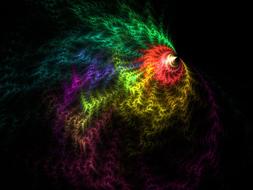 fractal spin movement bright