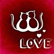 love valentine s day greeting card