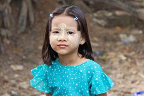 Little girl in dress