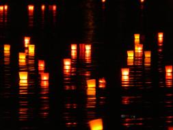 Candles Lights River