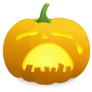 halloween pumpkin sad