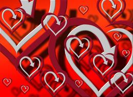 heart pattern background shadow