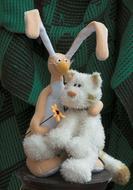 Rabbit Cat Stuffed Animal