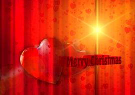 red advent star christmas greeting card