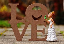Bride Kiss The Frog Love