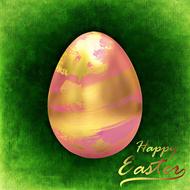 Easter greeting card with egg