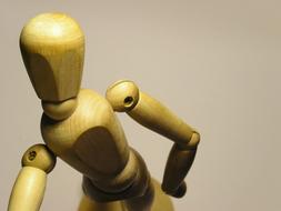 wooden figure of a man