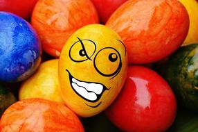 easter easter eggs smiley funny