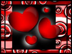 love background symbol heart red