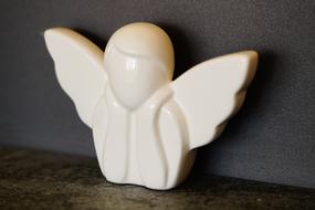 Angel figurine in white