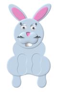 Blue toy bunny