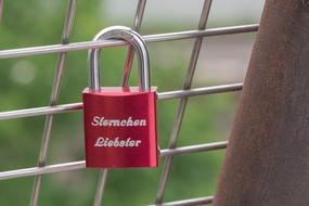 red Castle Padlock