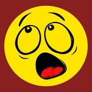 horrified amazed smiley emoticon