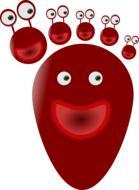 red eye face happy smile skin